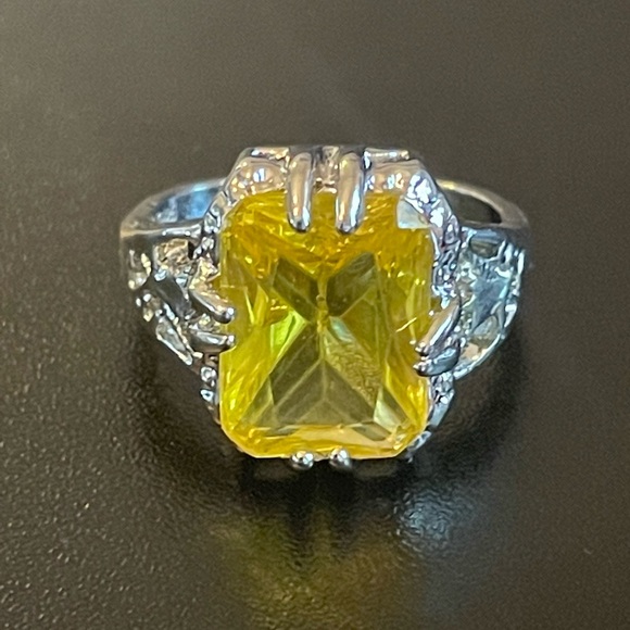 Jewelry - Yellow citrine S925 silver ring